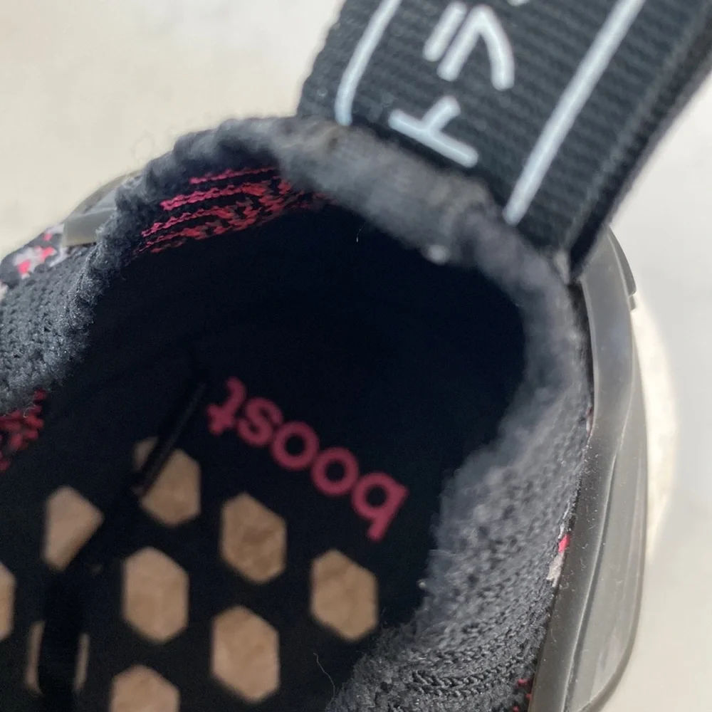 Adidas NMD_R1 solar pink, black, gray CQ2386 men’s size 9 - Picture 5 of 6